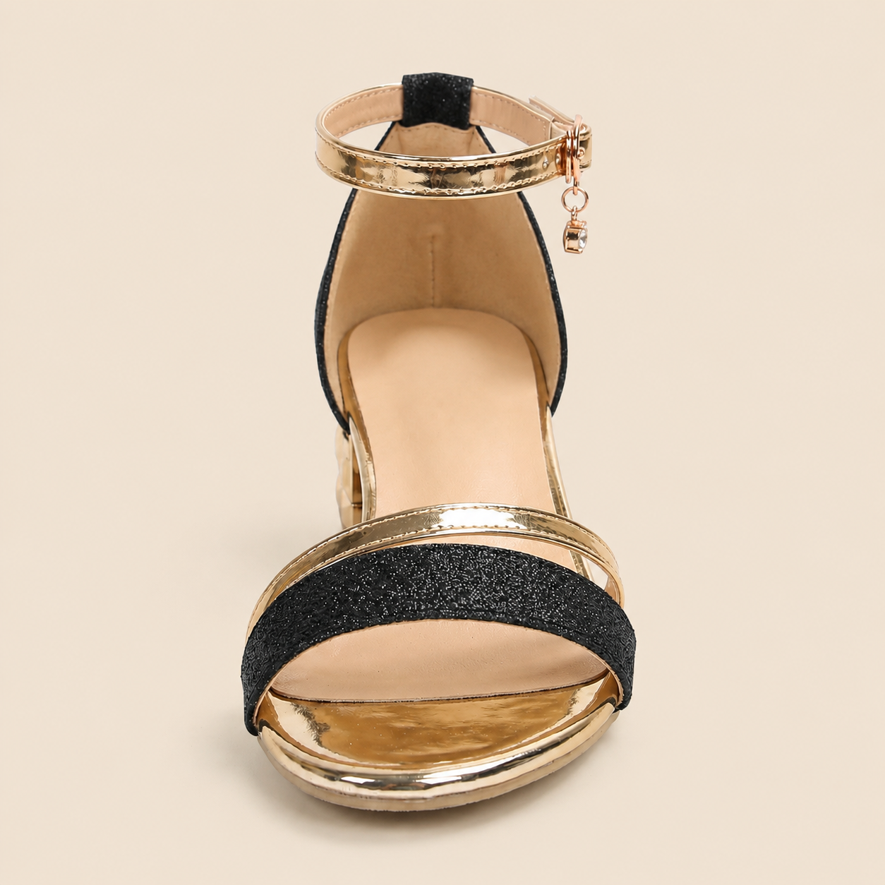 Block Heel Sandals Women's Open Toe Ankle Strap Party Evening Dress Shoes