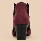 Floral Lace Heels Women's Handmade Cushioned Insole Wedding Party Evening Dress Shoes