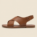Leather Sandals Women's Open Toe Genuine Leather Non-Slip Sole Summer Casual Everyday