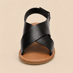 Leather Sandals Women's Open Toe Genuine Leather Non-Slip Sole Summer Casual Everyday
